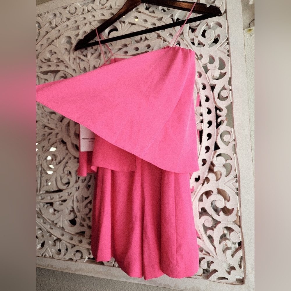 AMANDA UPRICHARD Topanga Strapless Romper Hot Pink Womens SZ P/XS NWT - Picture 11 of 12